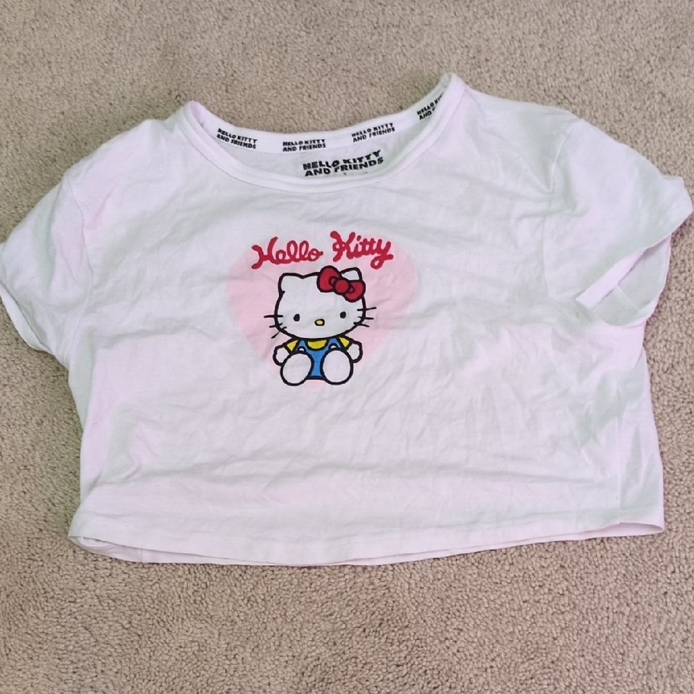 Hello Kitty White and Pink Kids Tee